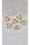 Mini Metal Clasp with Zircon Stone and Daisy 2.5 cm 1 Piece - 7