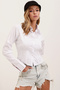 20231 Slim Fit Poplin Shirt - White - 2