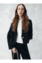Two Mt Shop Quality Lcw Limitless Navy Blue Plain Slim Fit Women's Blazer Jacket