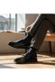 Men's Patent Leather Laceless Classic Shoes Suitable for Poly Soles and Suits - 4