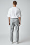 Men's Gray Baggy Fit Comfortable Fit Elastic Waist Trousers - 2