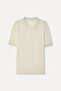 Men's Stone Color Comfort Fit Polo Neck T-Shirt