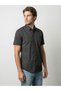 Men Black Paisley Print Short Sleeve Shirt - 3