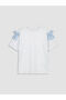 Peak New Season Crew Neck Bow Detail Girls' T-Shirt - 2