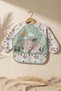 Tinybear Dream Big Waterproof Long Sleeve Baby Bib - Mint Green Blw Compatible Baby Supplementary Food Bib - 5