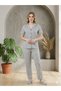Milan Women's Buttoned Pajama Set Soft Fabric Home Wear