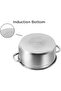 Bremen Stainless Steel Saucepot with Glass Lid, 1 Litre, 14 cm | 2.5mm Thick Base | Riveted Handle | Induction & Gas Base | Silver - 4
