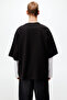 Pamuklu Tişört Oversized Fit - 5