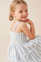 Girl's Striped Layered Strap Summer Dress - 2