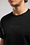 Oswald Men's Regular Fit 100% Cotton Printed Crew Neck T-Shirt Black - 4