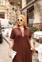 Plus Size Polo Collar Dress with Piping Detail - 6