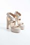 Women's Genuine Leather Platform Shoes White - 3