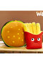 French Fries Plush Toy 50cm – Soft Funny Stuffed Pillow Gift for Kids & Teens - 3