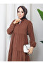 Women's Front Buttoned Modal Dress - 3