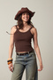Thin Strap Camisole Basic Athlete Top