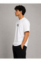 Moon Printed Japanese Style Streetwear White Premium T-Shirt - 3