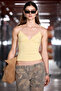 Monstery Women's Soft and Flexible Fabric Silicone Strap Blouse Yellow Blouse - 4