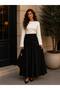 Women's Poplin Waist-Tie Long Tunic Flawed Skirt - 3