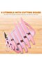 19 Piece Kitchen Knife & Utensils Set with Storage Rack - Heat Resistant Silicone Cooking Utensils - 3