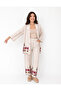 Premium Ethnic Embroidery Kimono Jacket and Pants Two-Piece Set - 2