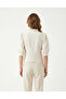 Embroidered Ruffle Collar Shirt - 3