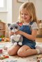 Ty Beanie Gray Cat Morgan Plush Toy |   Velvety Fabric Sitting Animal Figure 20 cm |   Child over 3 Years Old - 2