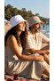 Fisherman's Hat Bucket Model Bucket Linen Face-To-Face Cotton Hat
