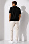Men's Short Sleeve Ribbed Half Button Closure Polo Collar T-Shirt 26001 - 5