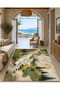 Sdt Fish Theme Patterned Modern Woven Base Decorative Carpet Mosso3443 - 3