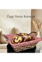 Wicker Bread Basket - Red Checkered Fabric Detailed - Decorative Presentation Basket - 4