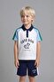 Printed Short Sleeve T-Shirt Shorts 2-Piece Pique Set Baby Boy H4124A526Hs - 2
