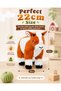 Baby Goat Plush 22cm Soft Stuffed Animal Toy Cute Farm Goat Plushie for Kids Boys Girls Huggable Farm Animal Doll Soft Cuddly Nursery Decor Birthday Gift for Children - 3