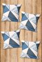 Digital Printed Soft Textured 4-Piece Throw Pillow Cover Set Krl0156 - 2