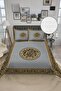 Shiny Velvet Fabric Quilted Double Bedspread Set (3 Pieces) Cky0006Rev - 2