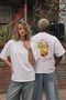 Unisex Oversize T-Shirt with Spicy Margarita Print in White – Crew Neck, Comfortable Fit, 100% Cotton - 4