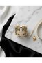 Brass Women Ring Vip Gold Color Zircon Stone Tiger Large Adjustable Vintage Jewelry - 7