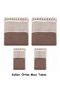 Brown - Cotton Non-Slip Wicker Woven Armrest Covering Maxi Sofa Cover (3+3+1+1)