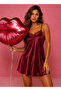 Silky Satin Lace Detailed Strappy Nightgown – Boxed Shipping