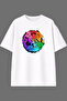 Anime Design Pre-Printed White Oversize T-Shirt