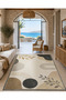 Sdt Fish Theme Patterned Modern Woven Base Decorative Carpet Mosso3457 - 3