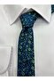 Interview Woven Fabric Patterned Thin Tie - 2