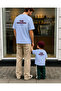 Father Son Combination T-Shirt Oversize 100% Cotton Family Combination Comfortable Fit Men's T-Shirt (Must Order 2 for Combination)