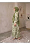 Modal Cotton Summer Patterned Hijab Dress - Anti-Sweat, Flowy, Comfortable Fit - 3