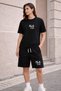 Unisex Women's Men's Oversize Printed Shorts Set – Comfortable Fit Casual & Sports Combination - 2