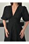 Scalloped V-Neck Lace Long Dress - 3