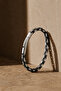 Men's Steel Bracelet 4mm Black Square King Model Special Design Steel Lockable Tag - 6