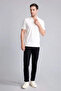 T5259Azwt32 White Slim Fit Polo Collar Pique Short Sleeve Polo T-Shirt - 2
