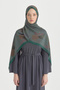 Niva Crepe Silk Shawl - Emerald