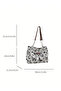 Large Capacity Shoulder Bag for Women, Beautiful Striped Design, Simple Metal Chain Shoulder Bag Perfect for Teenagers, Students, and Office Workers, Suitable for Office, Work, Study, and Daily Commuting. - 5