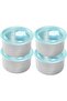 Stainless Steel Food Storage Container Round Lunch Box Microwave Safe Fresh Keeping Bowl - 4